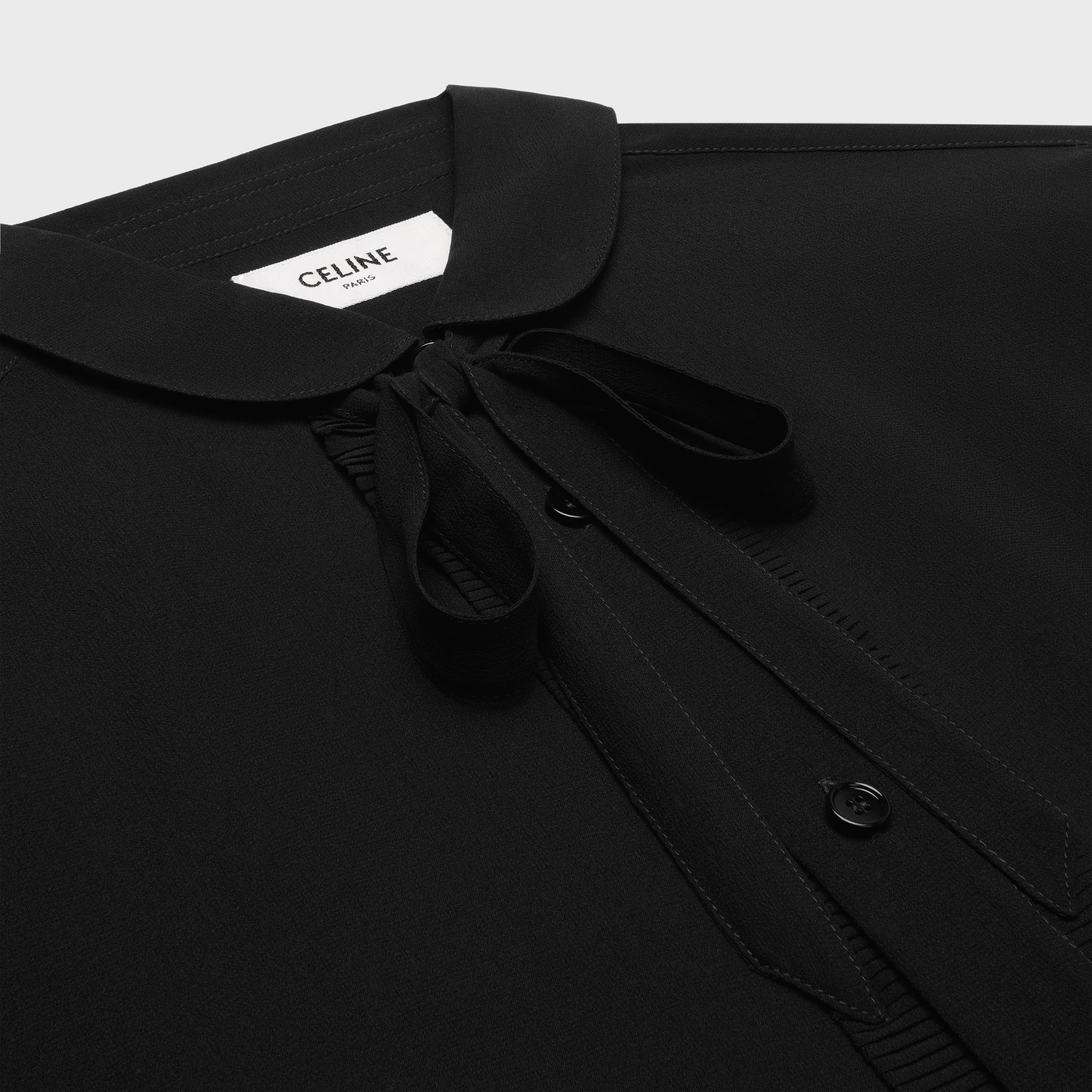 romy shirt in silk georgette - 3