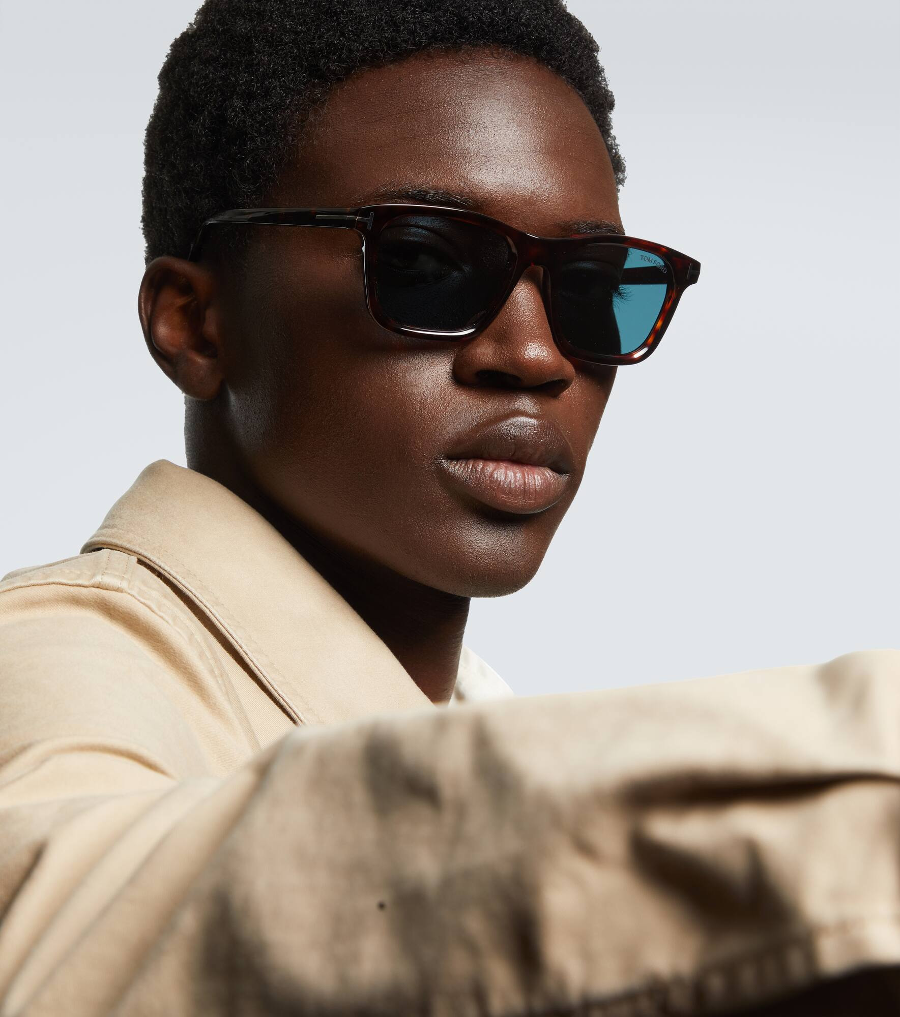 Barron logo square sunglasses - 2