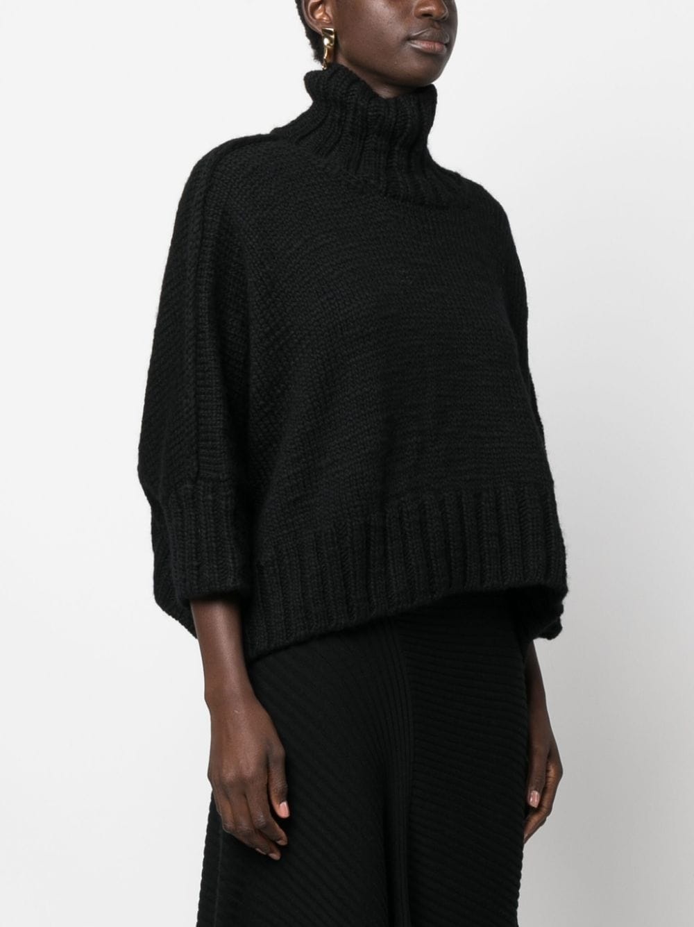 roll-neck wool jumper - 3