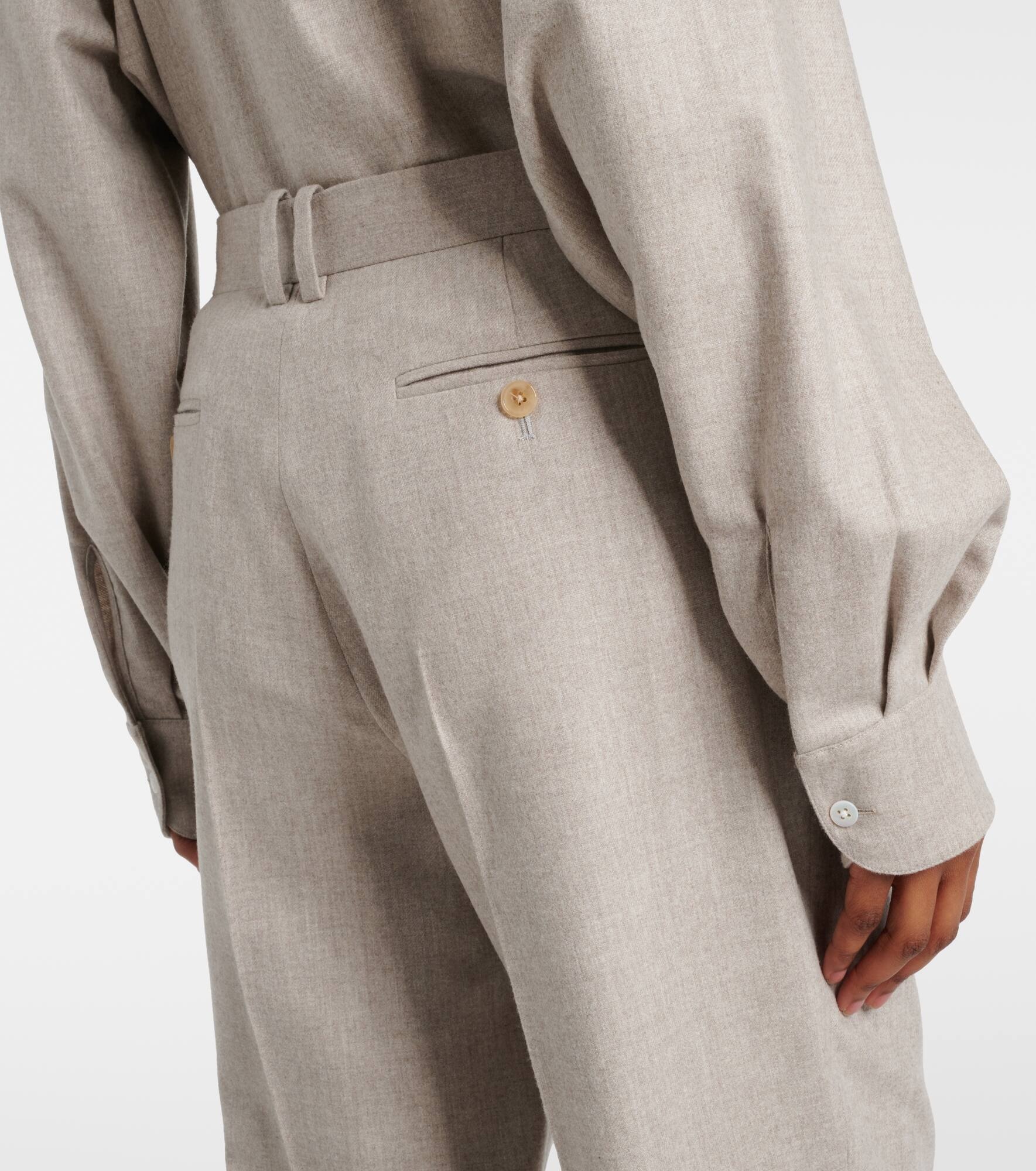 Norbert wool and cashmere straight pants - 5
