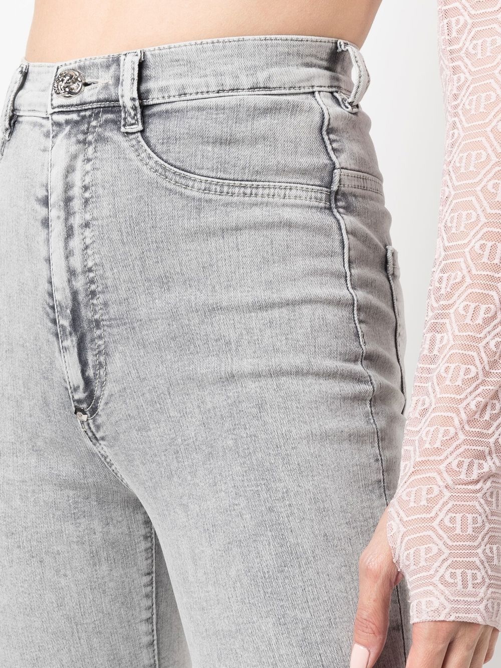 super high-waisted skinny jeggings - 6