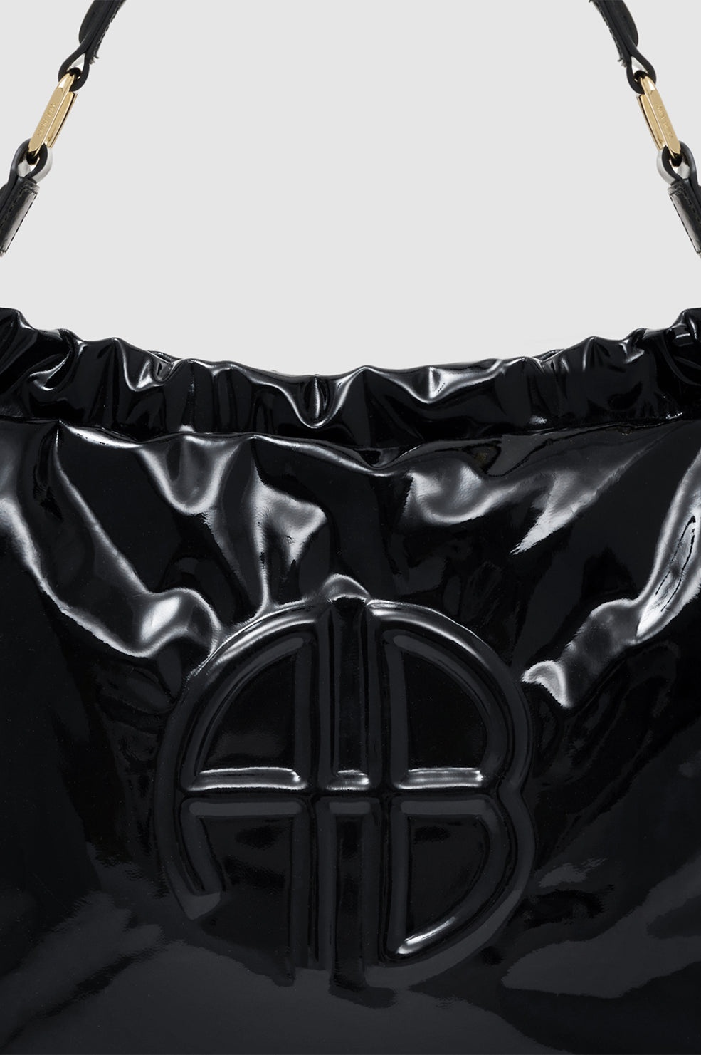 Kate Shoulder Bag - High-Shine Black - 5