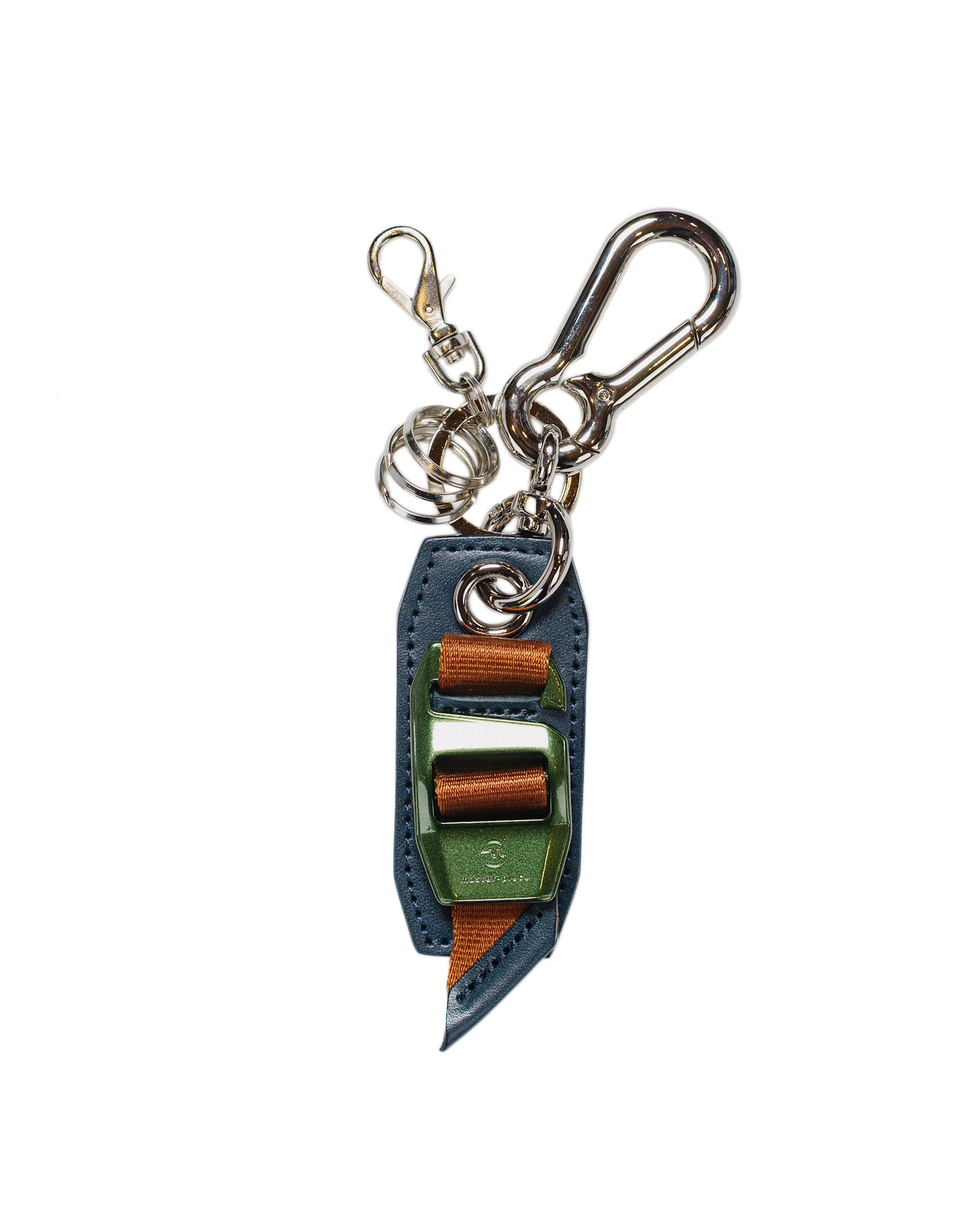 Hook Buckle Key Ring Navy - 1