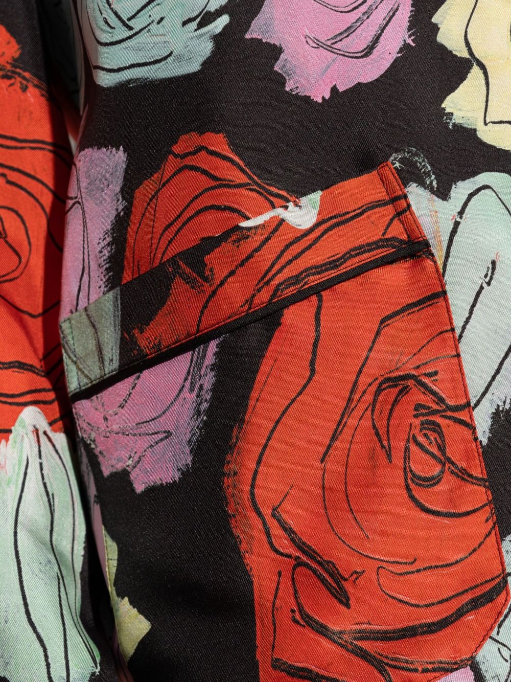 floral-motif shirt - 5