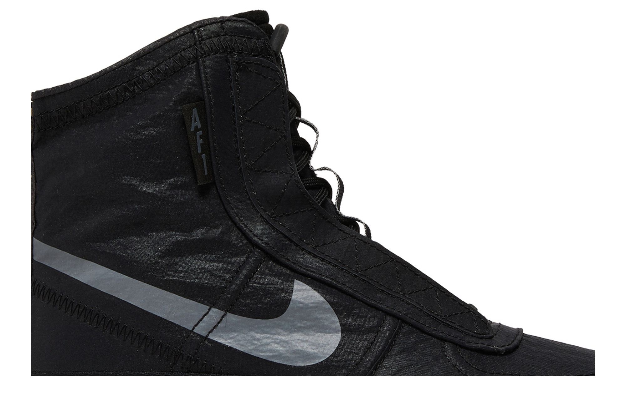 Wmns Air Force 1 High Shell 'Black' - 2