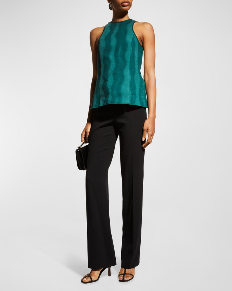AKRIS Carol Classic Flat-Front Pants outlook