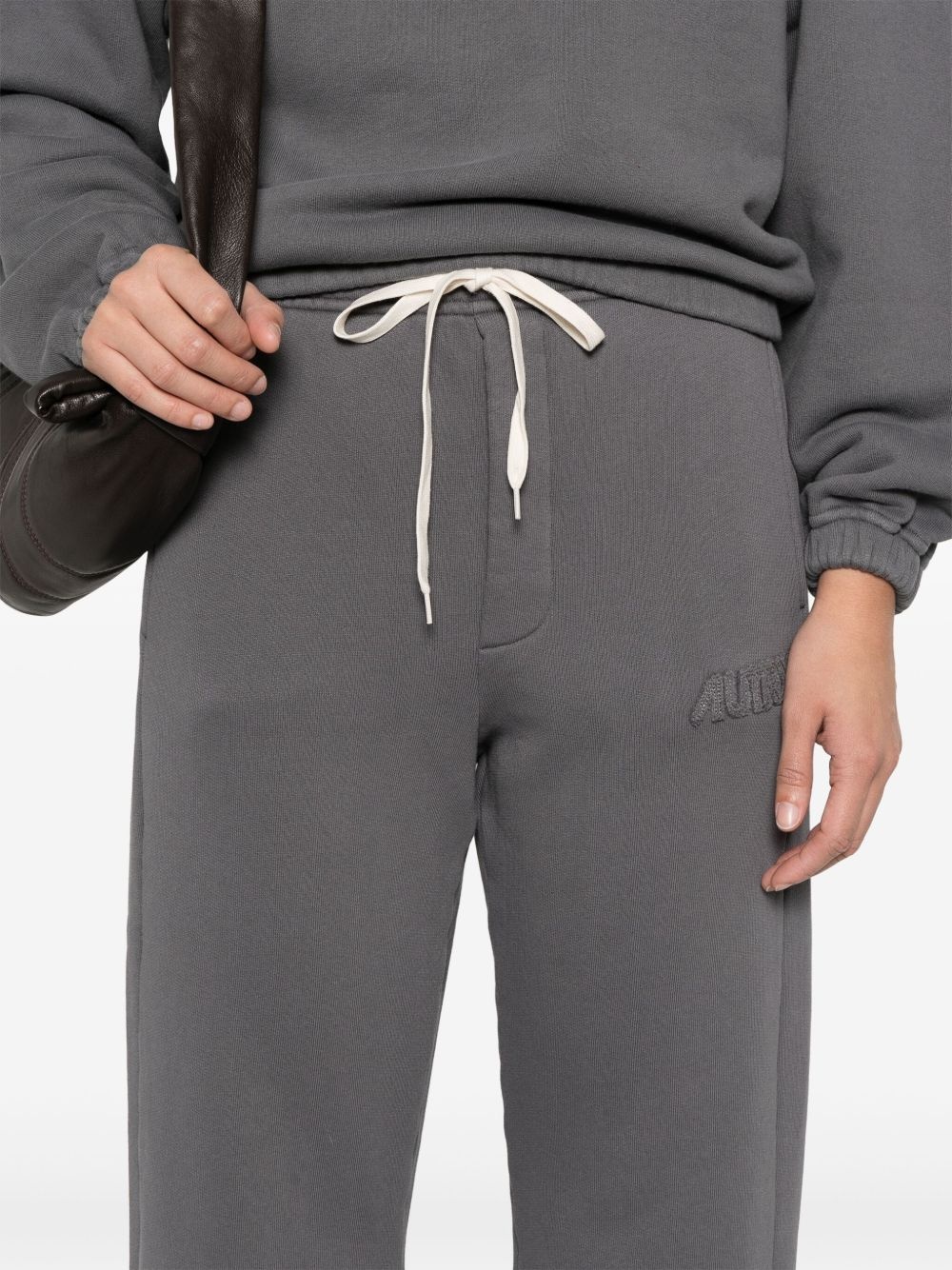 jersey-texture track pants - 5