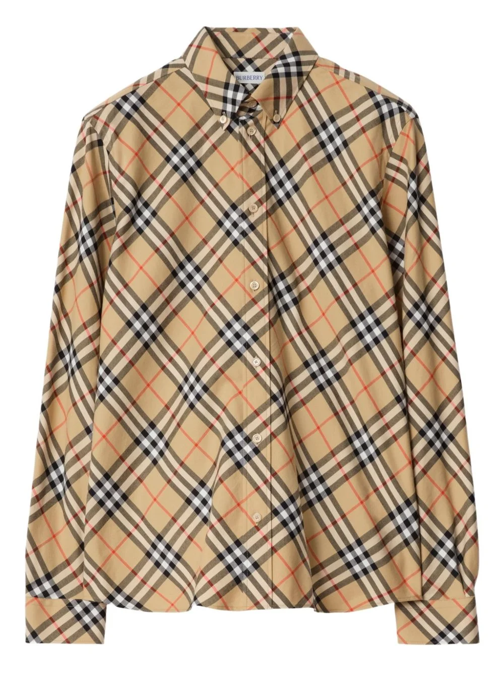 Burberry Men Check Print Shirt Roan - 1