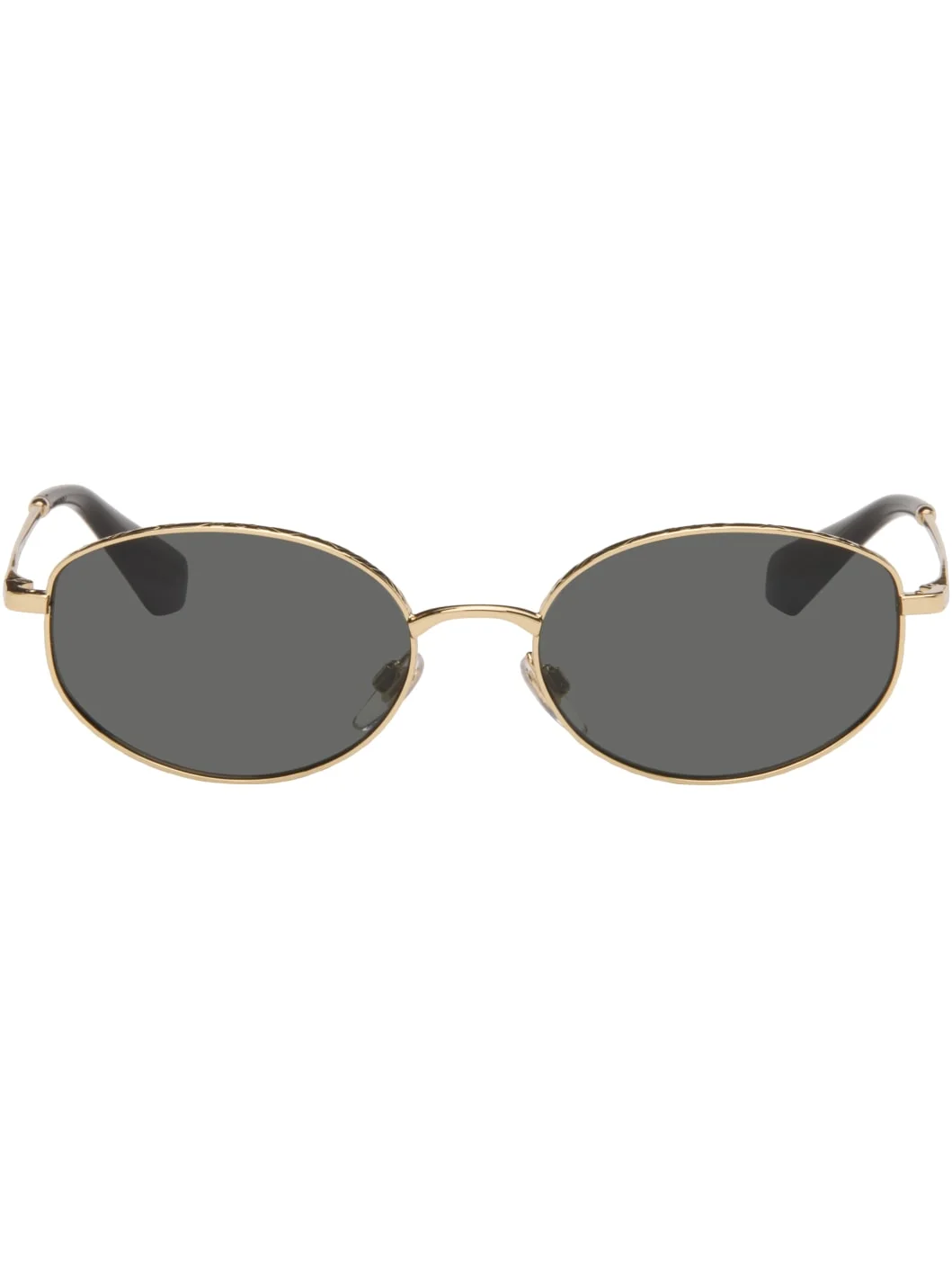 Gold Oval Sunglasses - 1
