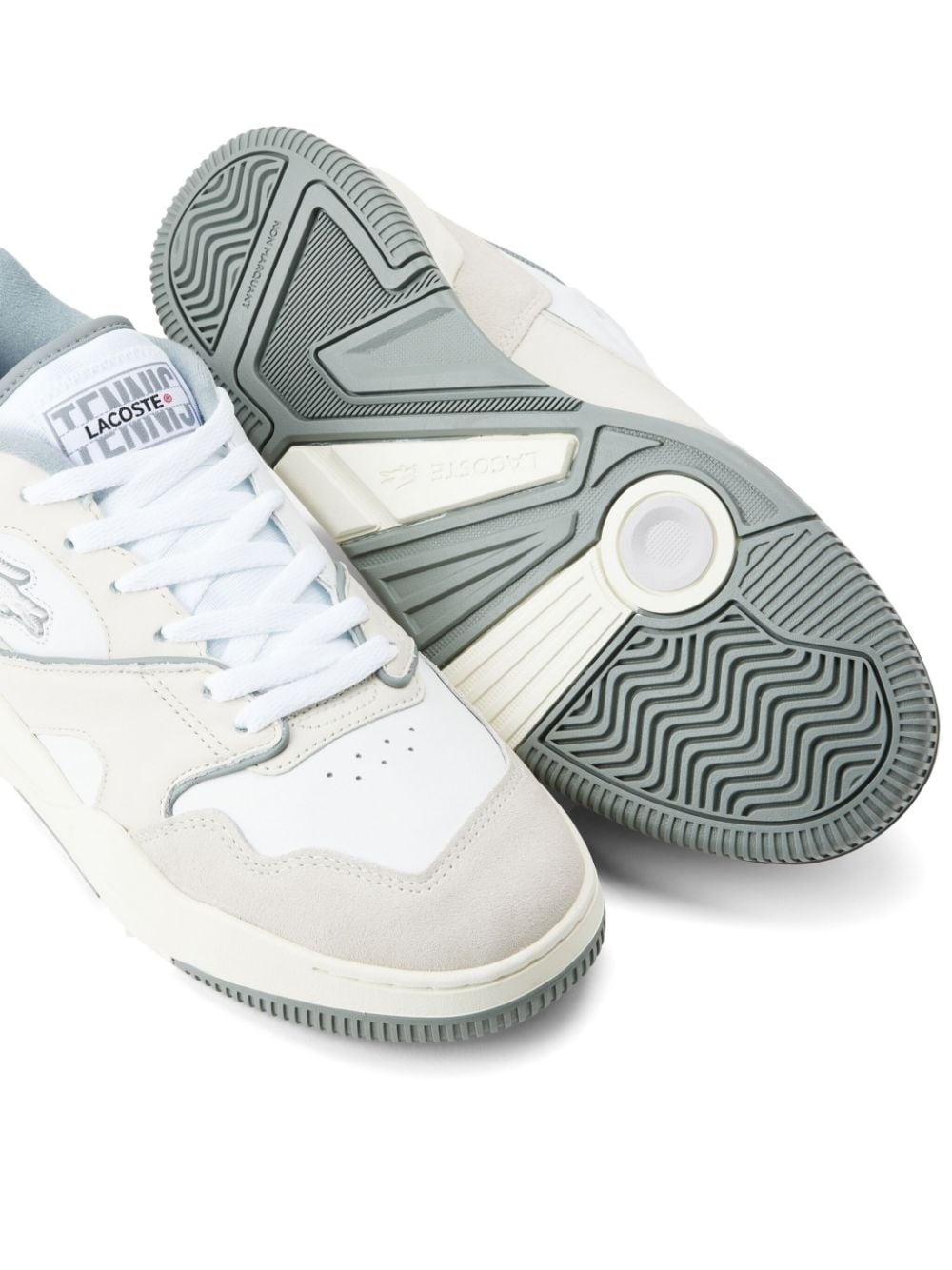 Lineshot leather sneakers - 4