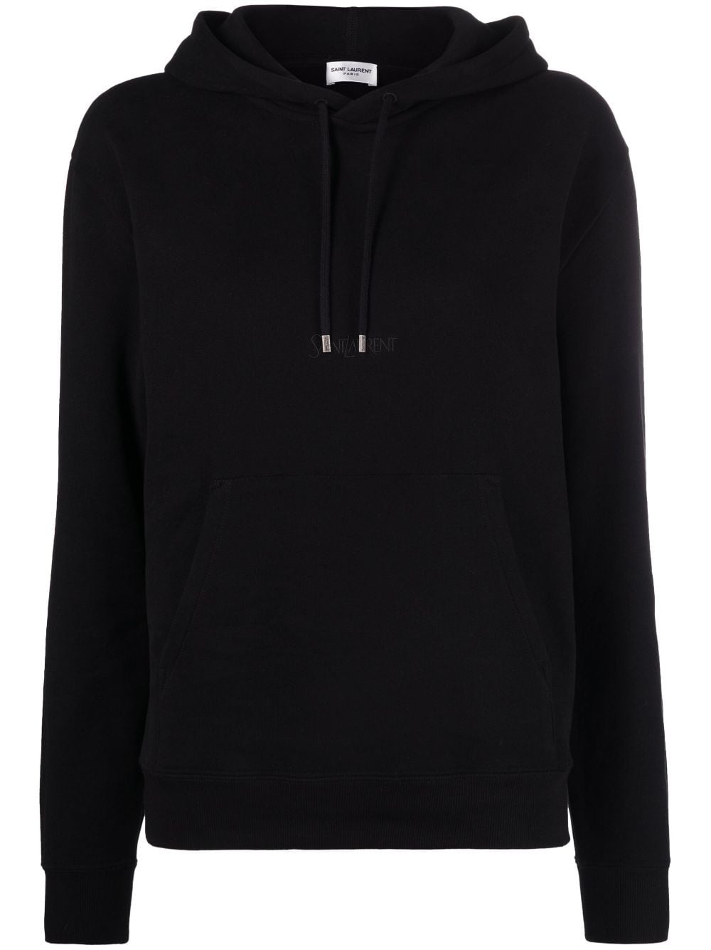 logo-print drawstring hoodie - 1