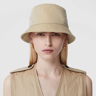 Burberry Embroidered Logo Cotton Bucket Hat outlook