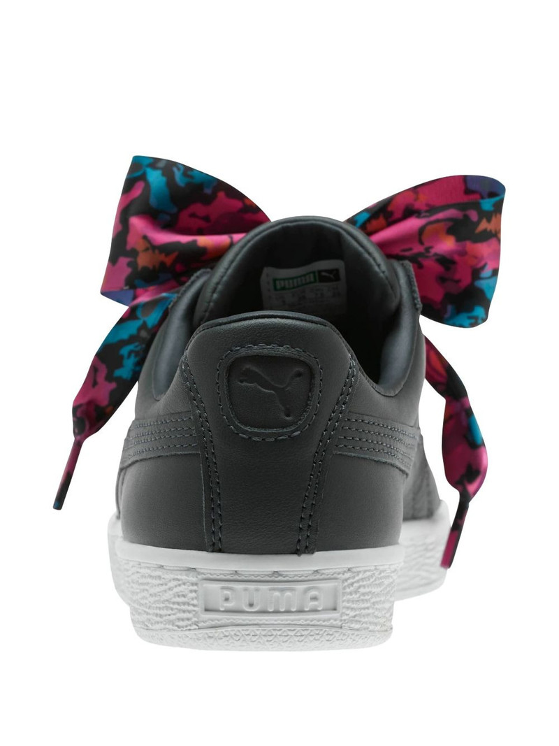 satin-bow leather sneakers 3