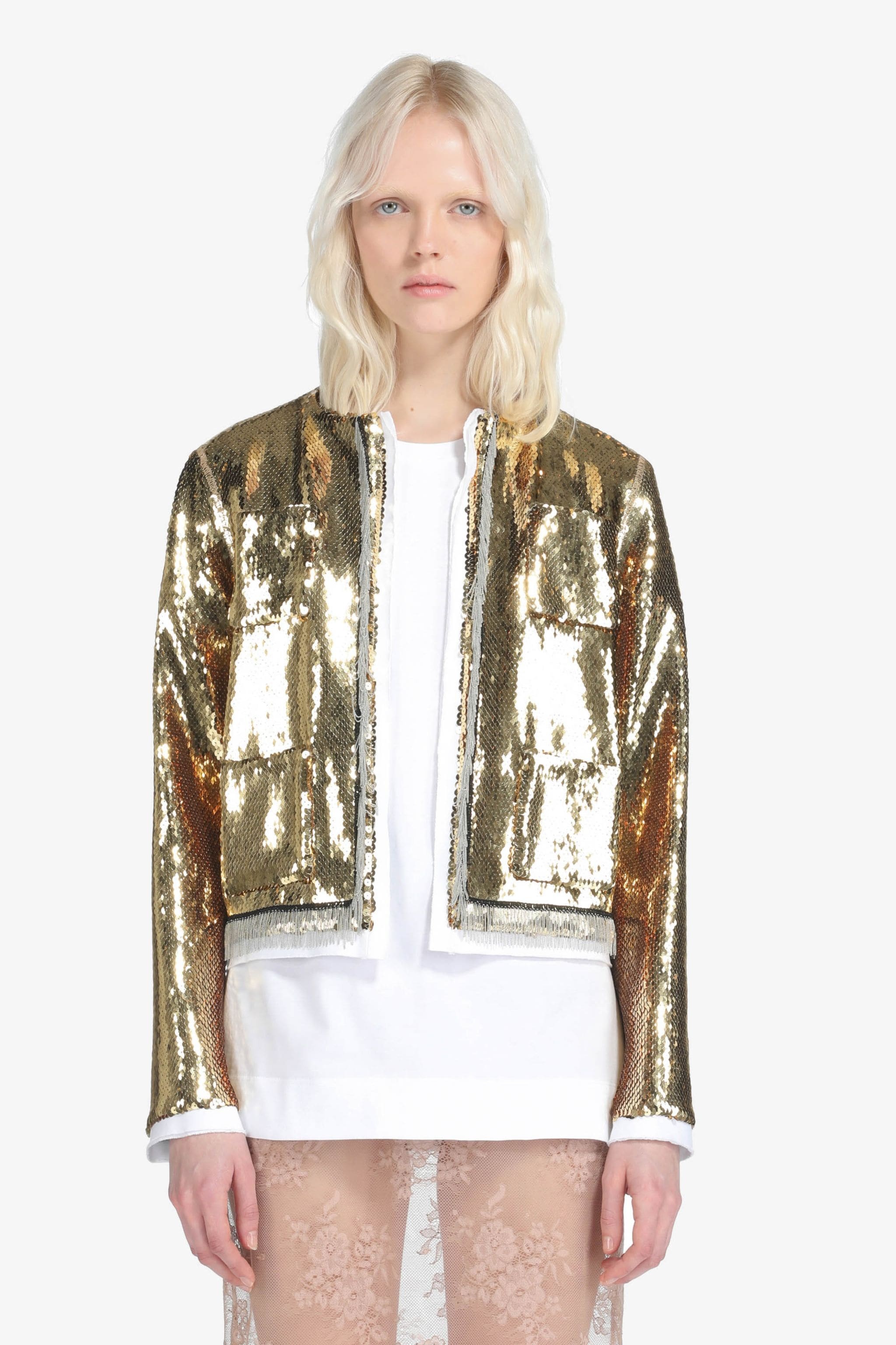 SEQUIN-EMBELLISHED JACKET - 1