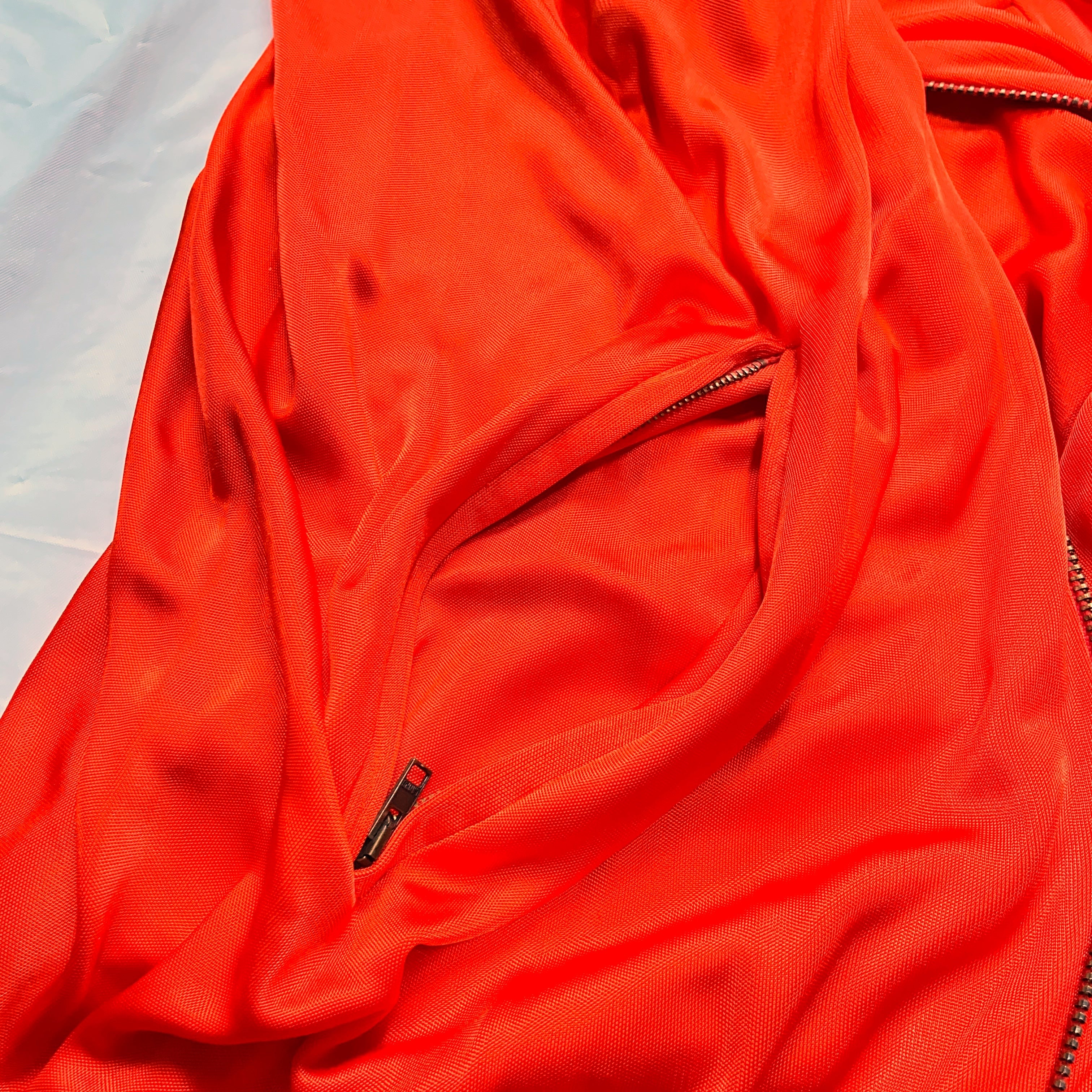 Jean Paul Gaultier fall 2007 red bomber zip dress - 10
