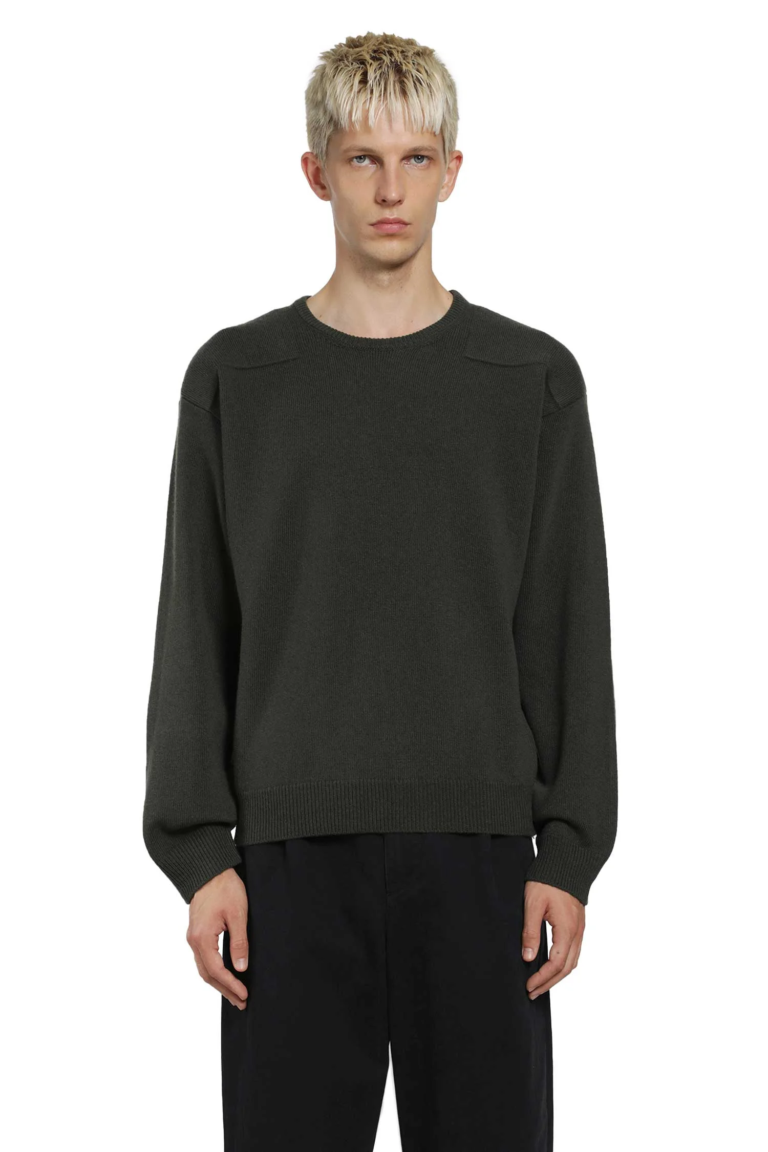 Wool Blend Crewneck Sweater - 1