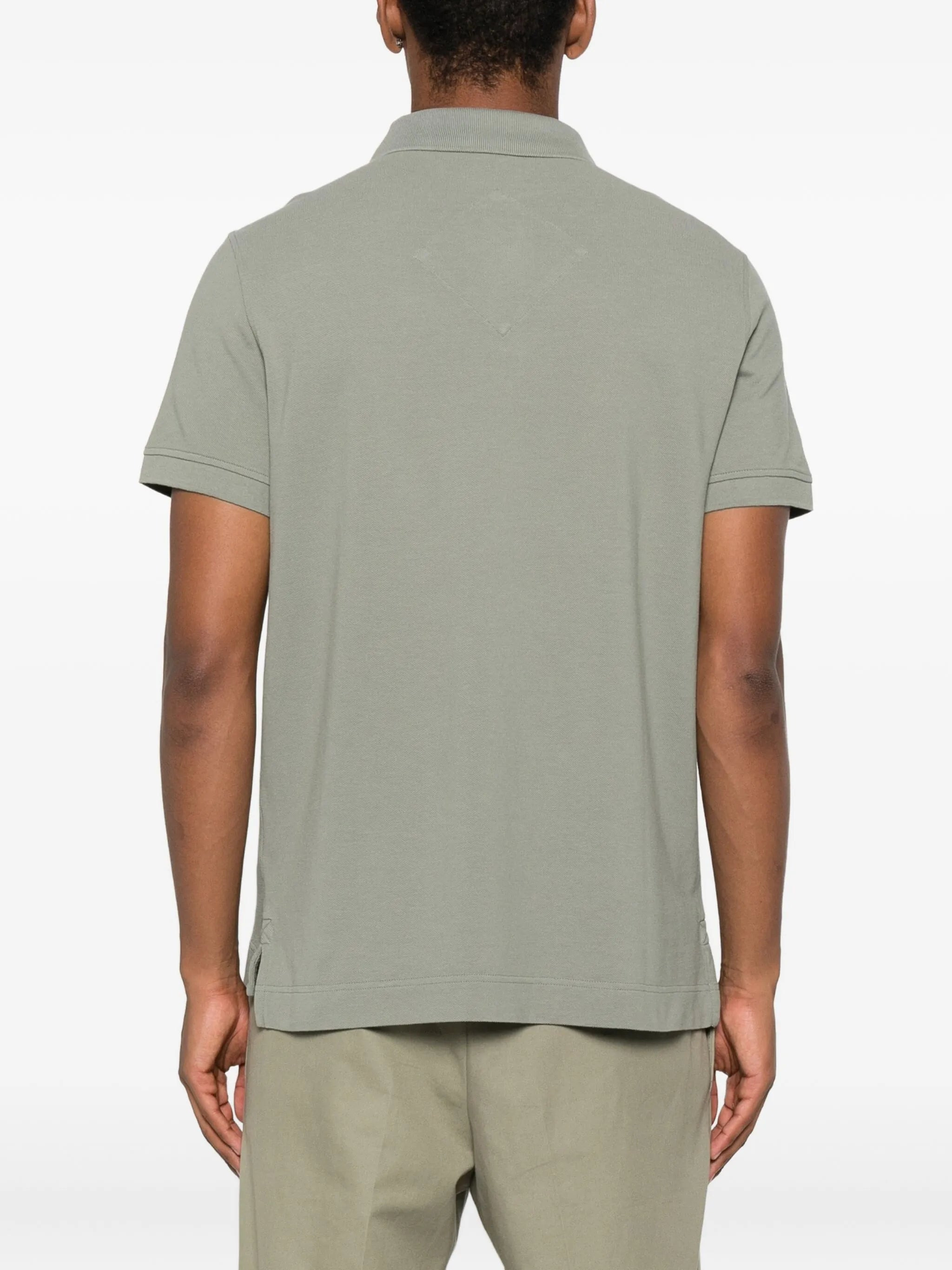 Beckley logo-patch polo shirt - 3