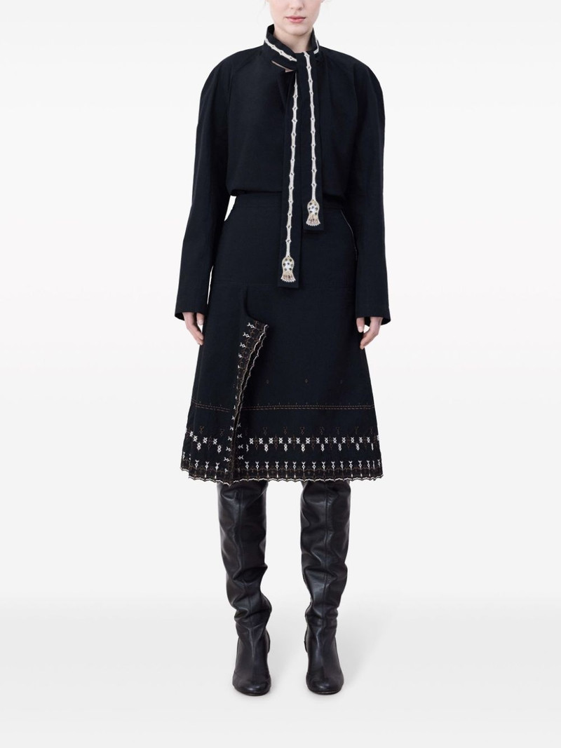 Lemaire SLIT를 가진 EMBROIDERED SKIRT outlook