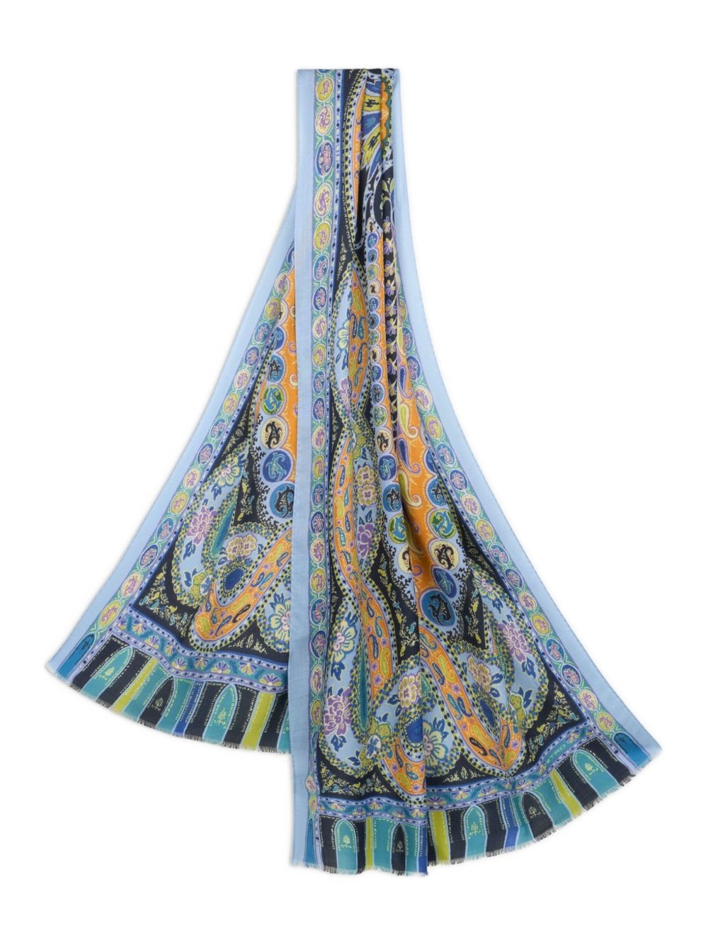 paisley-print scarf - 3