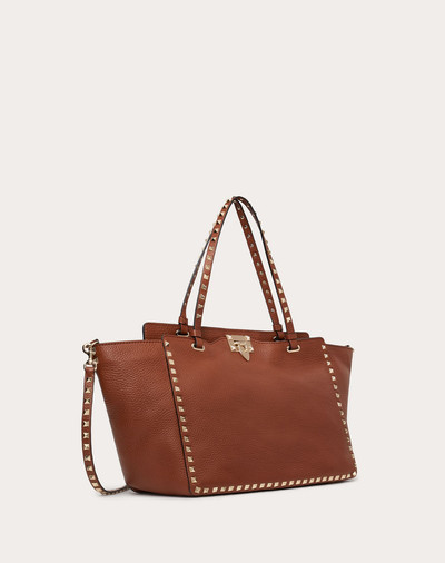 Valentino Medium Rockstud Grainy Calfskin Bag outlook