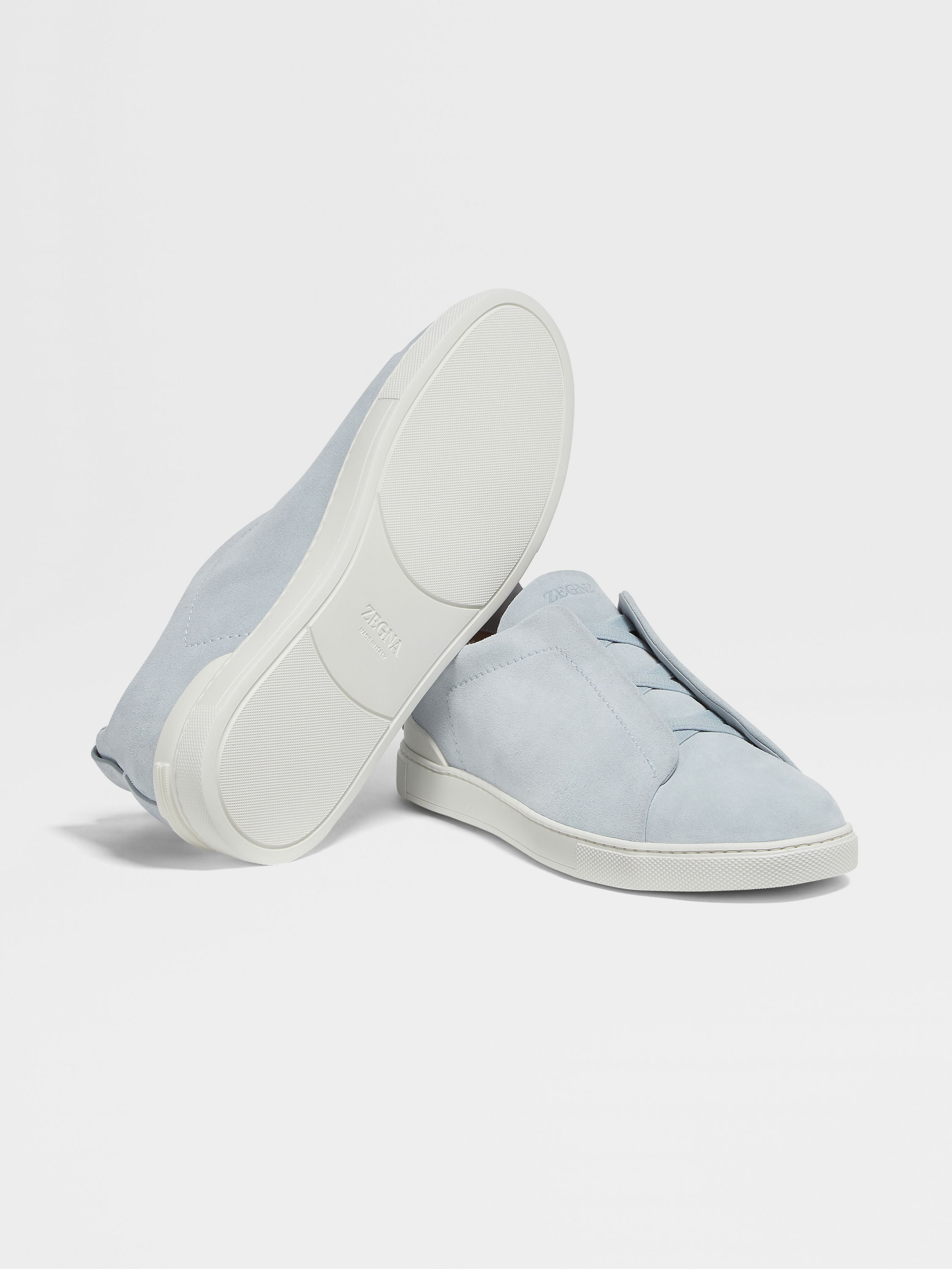 LIGHT BLUE SUEDE TRIPLE STITCH™ SNEAKERS - 5