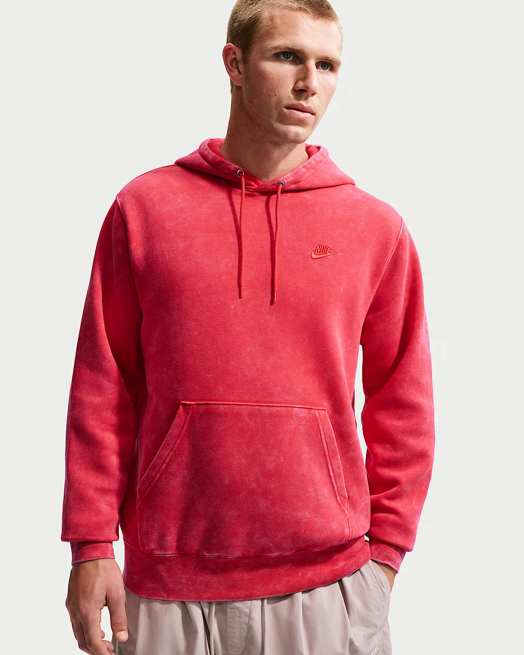 Nike Sportswear Club Men's Washed Fleece Hoodie - 1