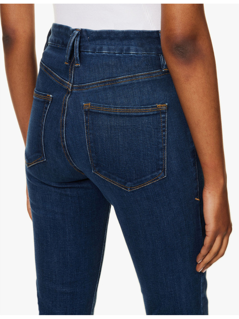 Good Legs straight cotton-blend stretch-denim jeans 6