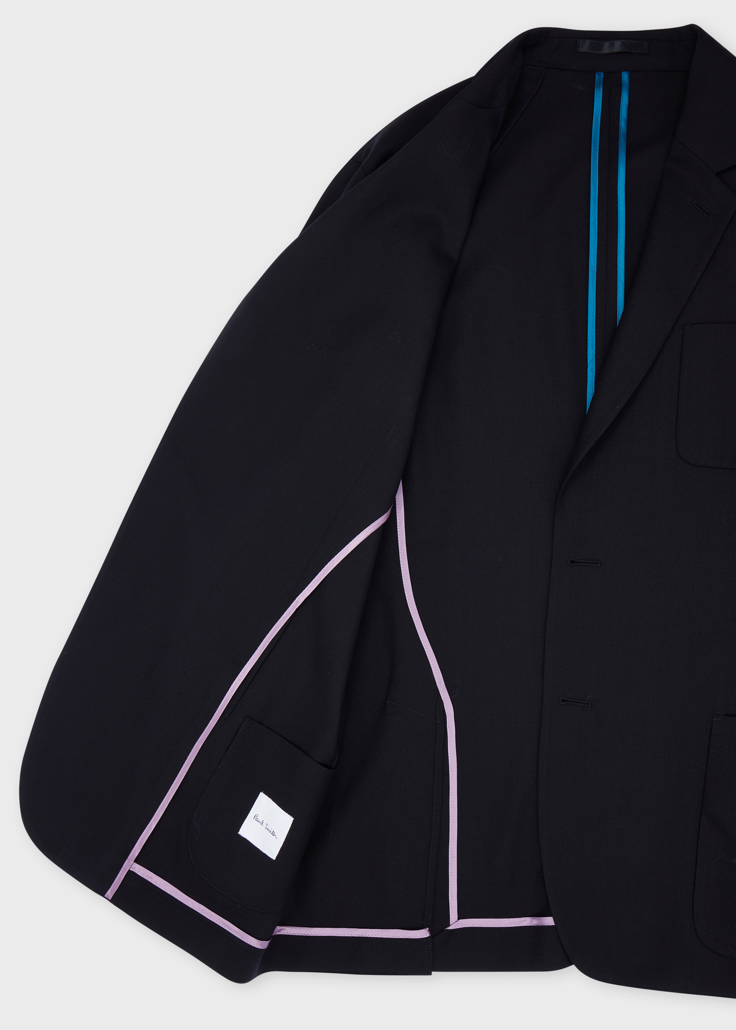 A Suit To Travel In - Black Wool Unlined Suit - 4