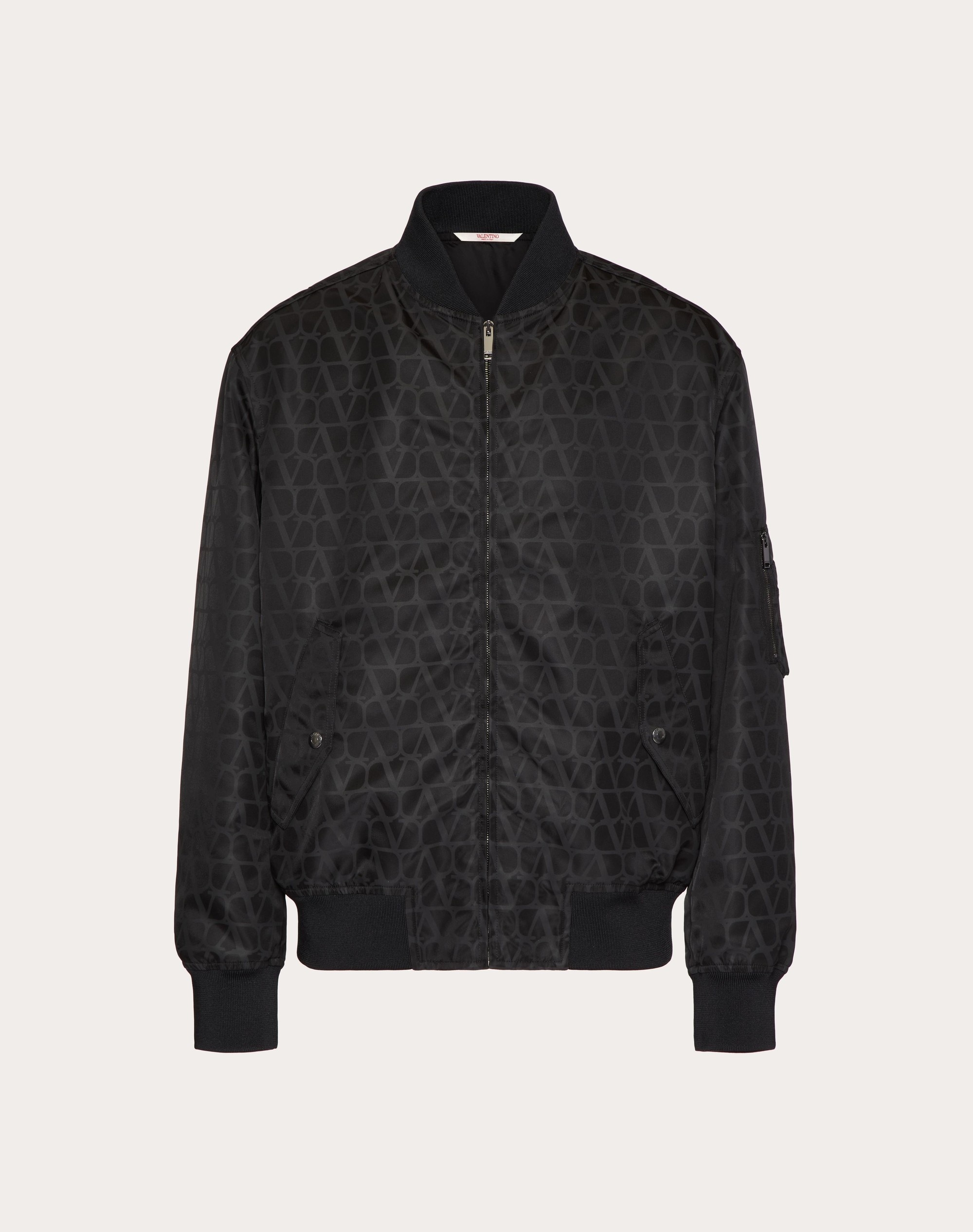 NYLON BOMBER JACKET WITH TOILE ICONOGRAPHE PRINT - 1