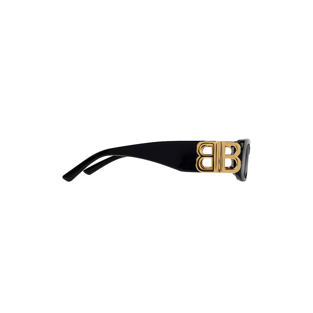 Dynasty Rectangle Sunglasses in Black - 2