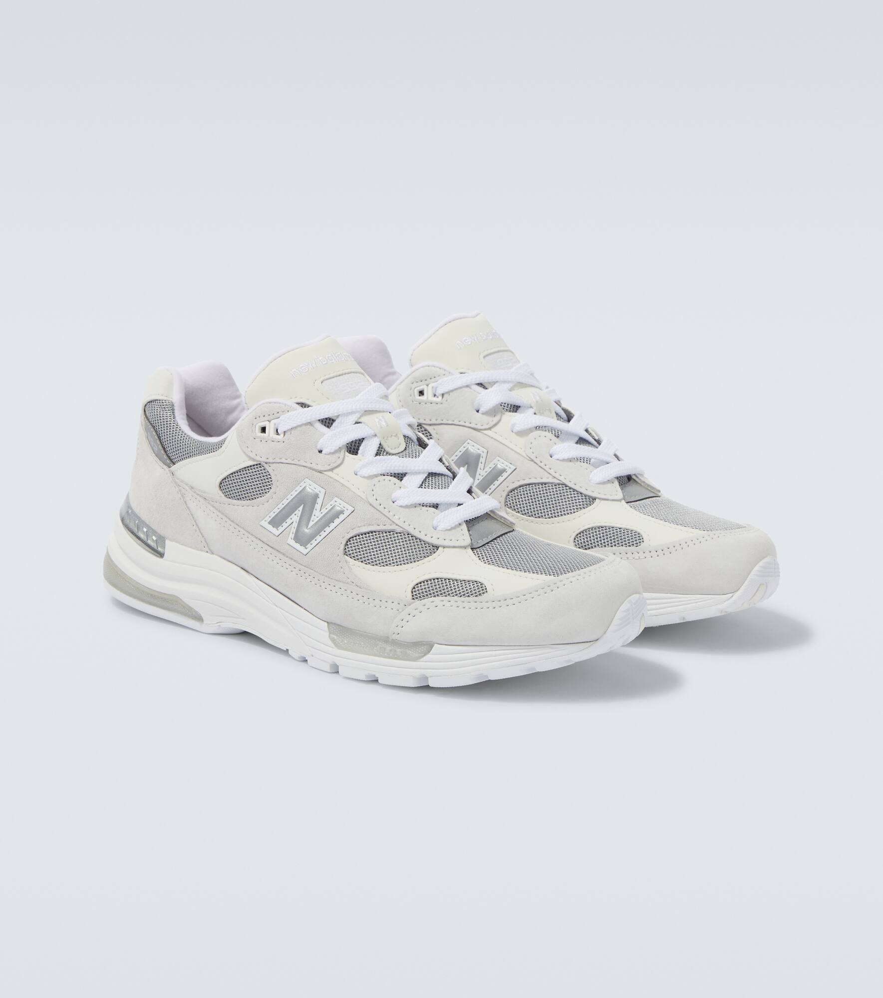 992 suede-trimmed sneakers - 5