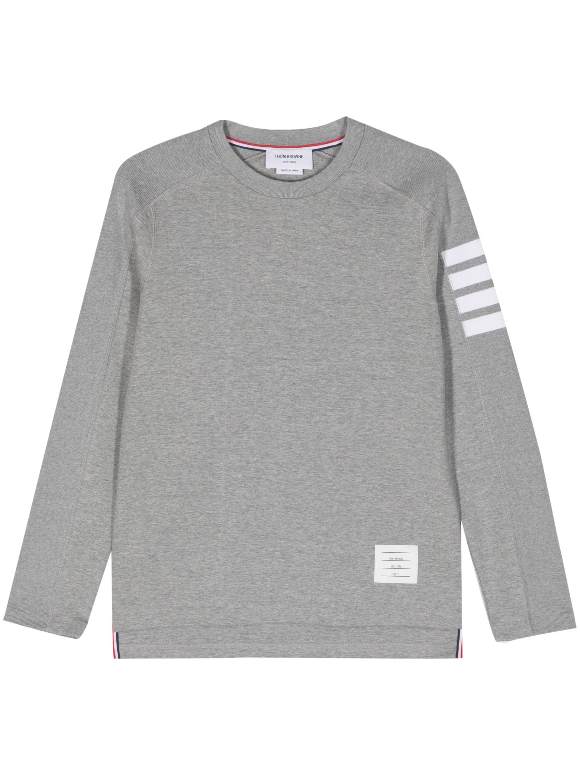 Grey 4-Bar Stripe Sweatshirt - 1