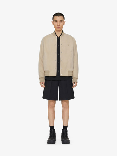Givenchy VARSITY JACKET IN GRAINED NUBUCK WITH 4G DETAIL outlook