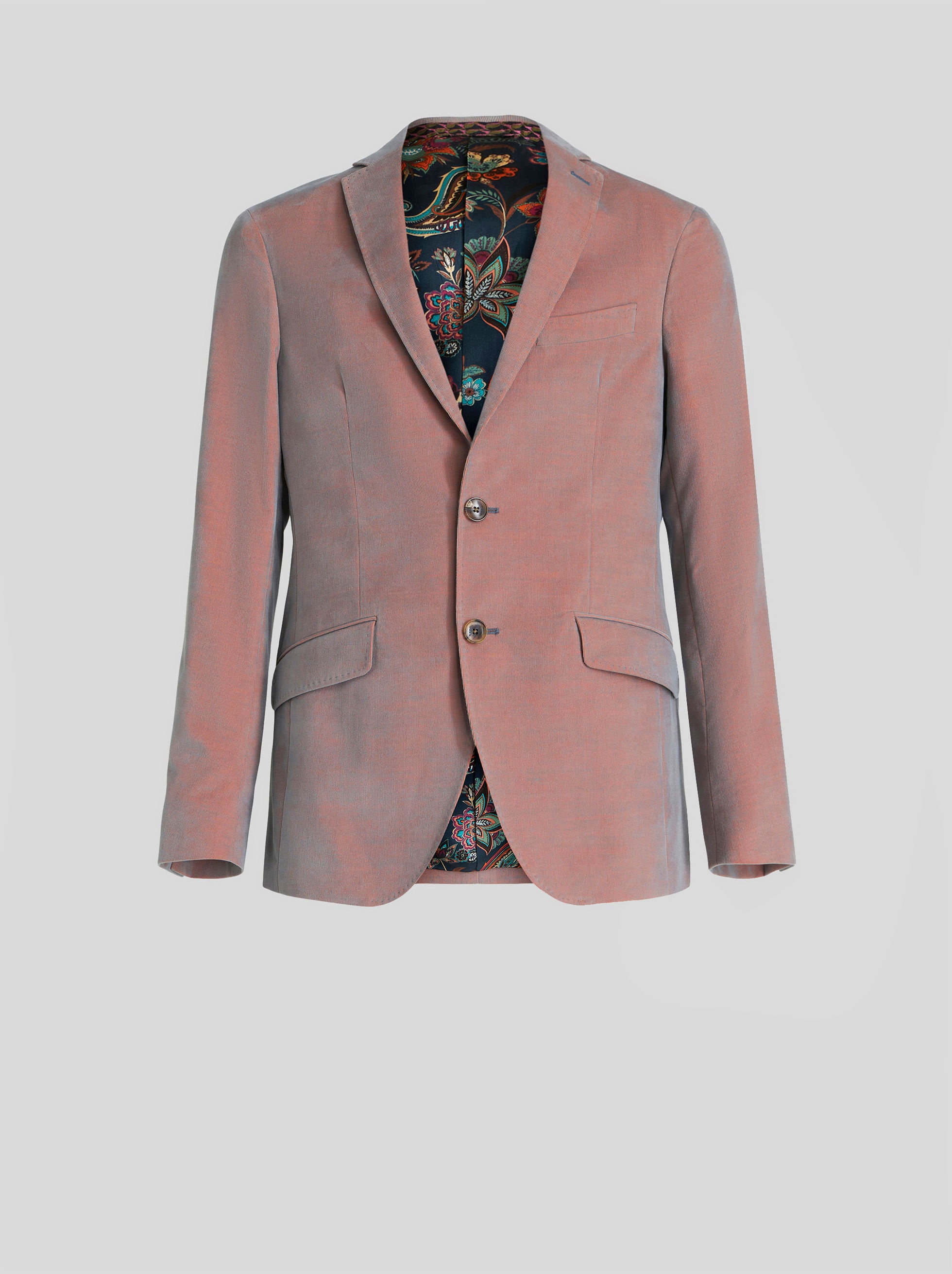 【送料&関税込】Etro Reversible Single-breasted Jacket Etro VELVET JACKET WITH PRINT | REVERSIBLE