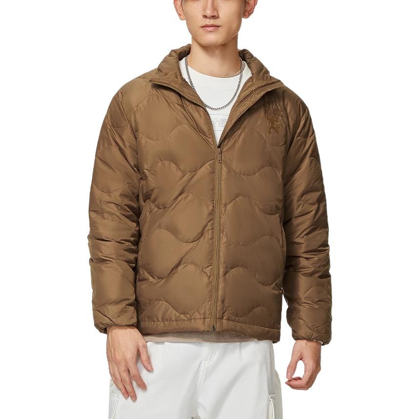 Li-Ning Water Repellent Ultra-Light Down Jacket 'Tan' AYMS081-1 - 3