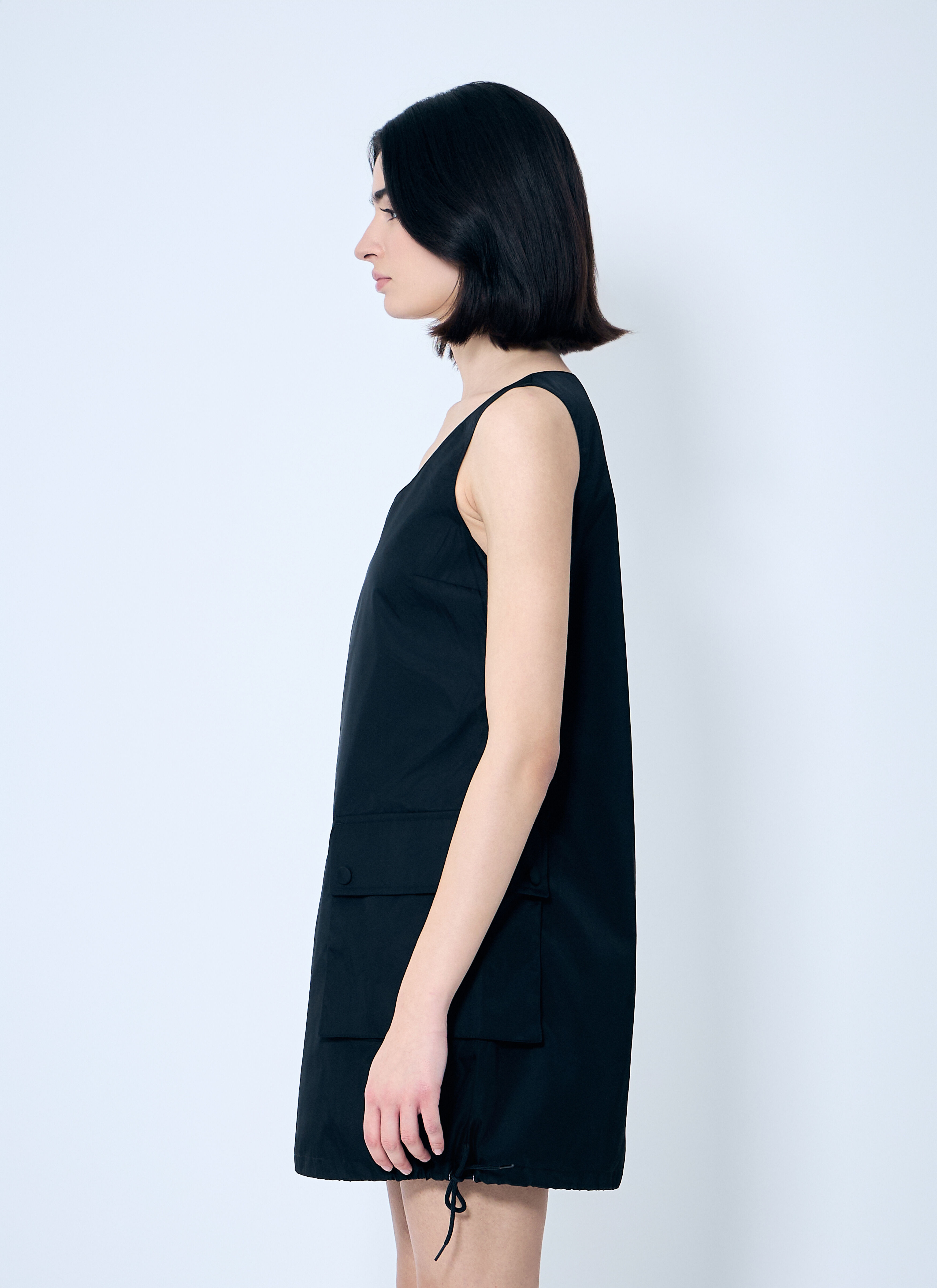ワンピース PRADA NAVY BLUE RE-NYLON MINI DRESS Blue Re-nylon Mini-dress | PRADA