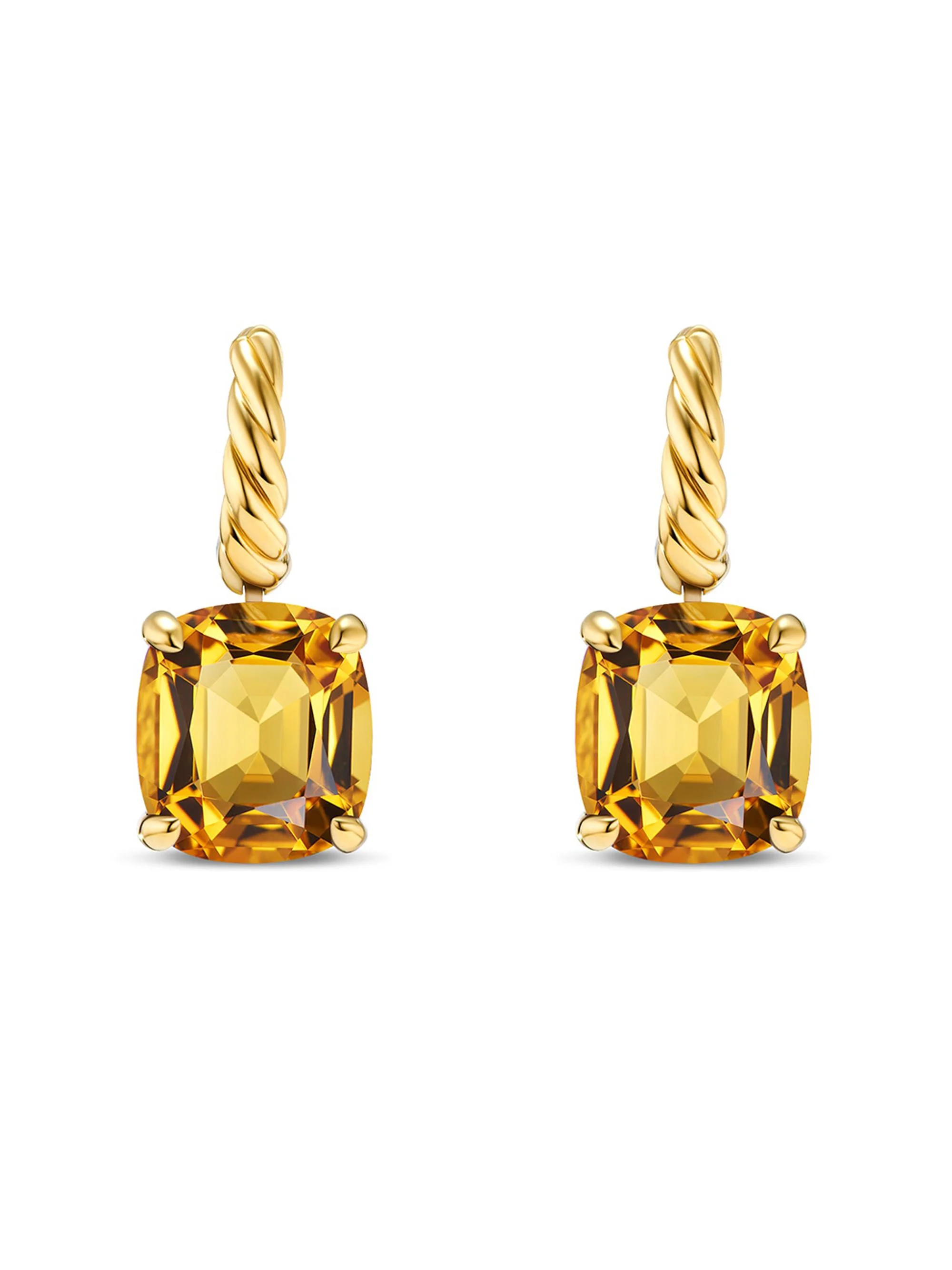 Women's Marbella Drop Earrings in 18K Yellow Gold - Citrine - 1