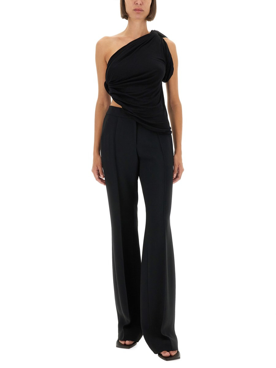 DRAPED ONE-SHOULDER TOP - 2