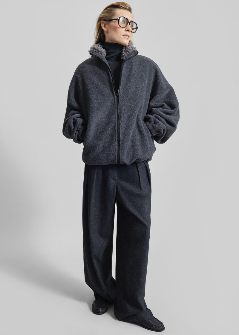 Edane Fleece Jacket - Dark Grey 3
