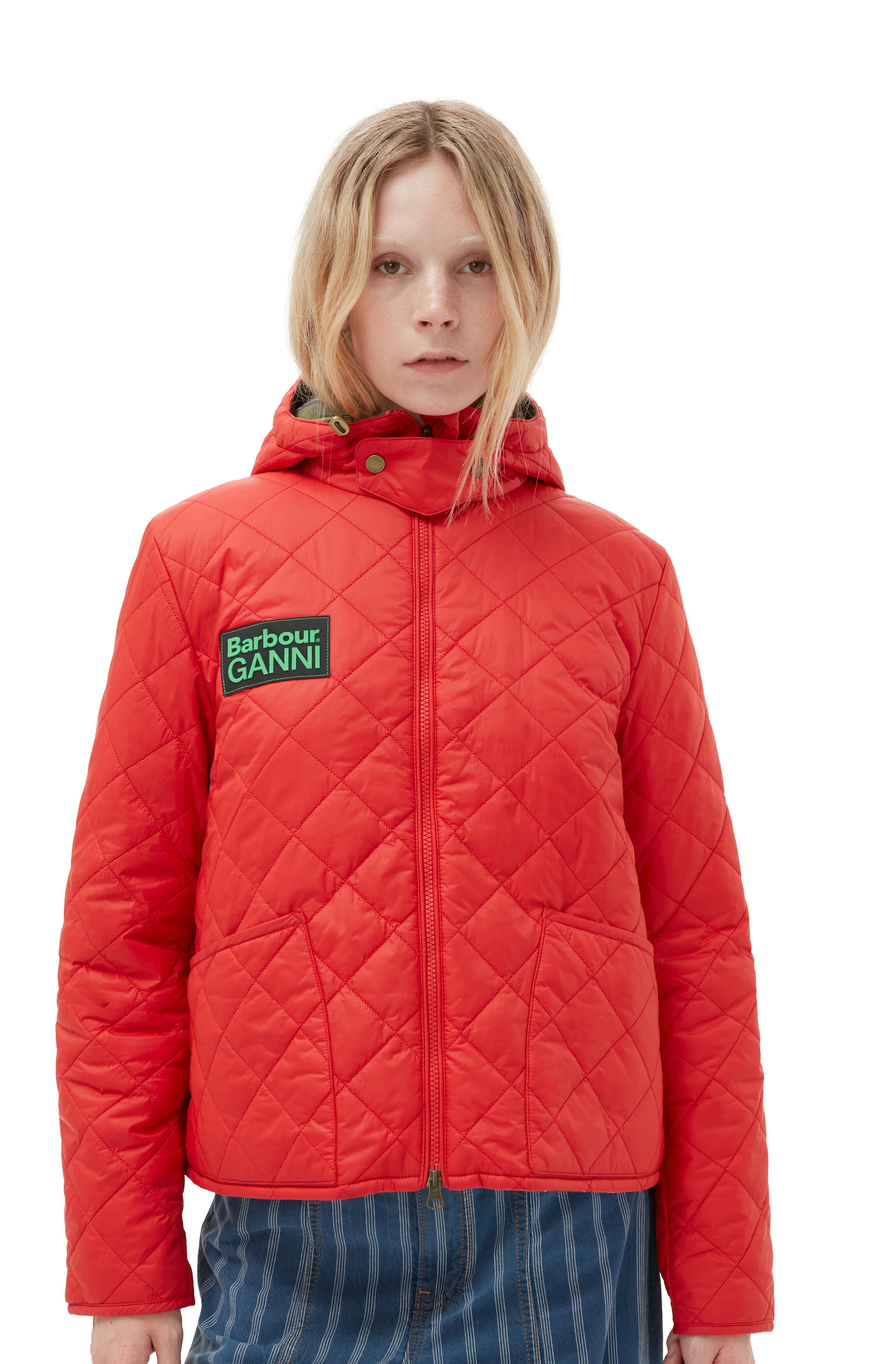 GANNI X BARBOUR REVERSIBLE LIDDESDALE JACKET - 7