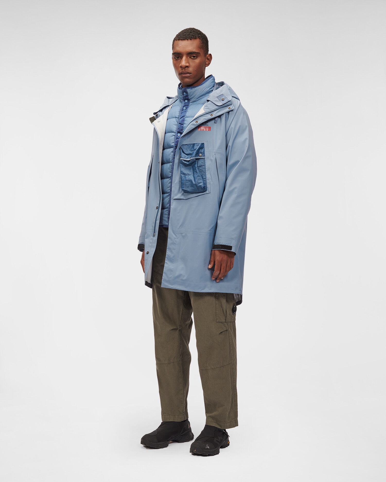 C.P. Company Gore-Tex 3L Infinium Mixed Goggle Down Parka | REVERSIBLE