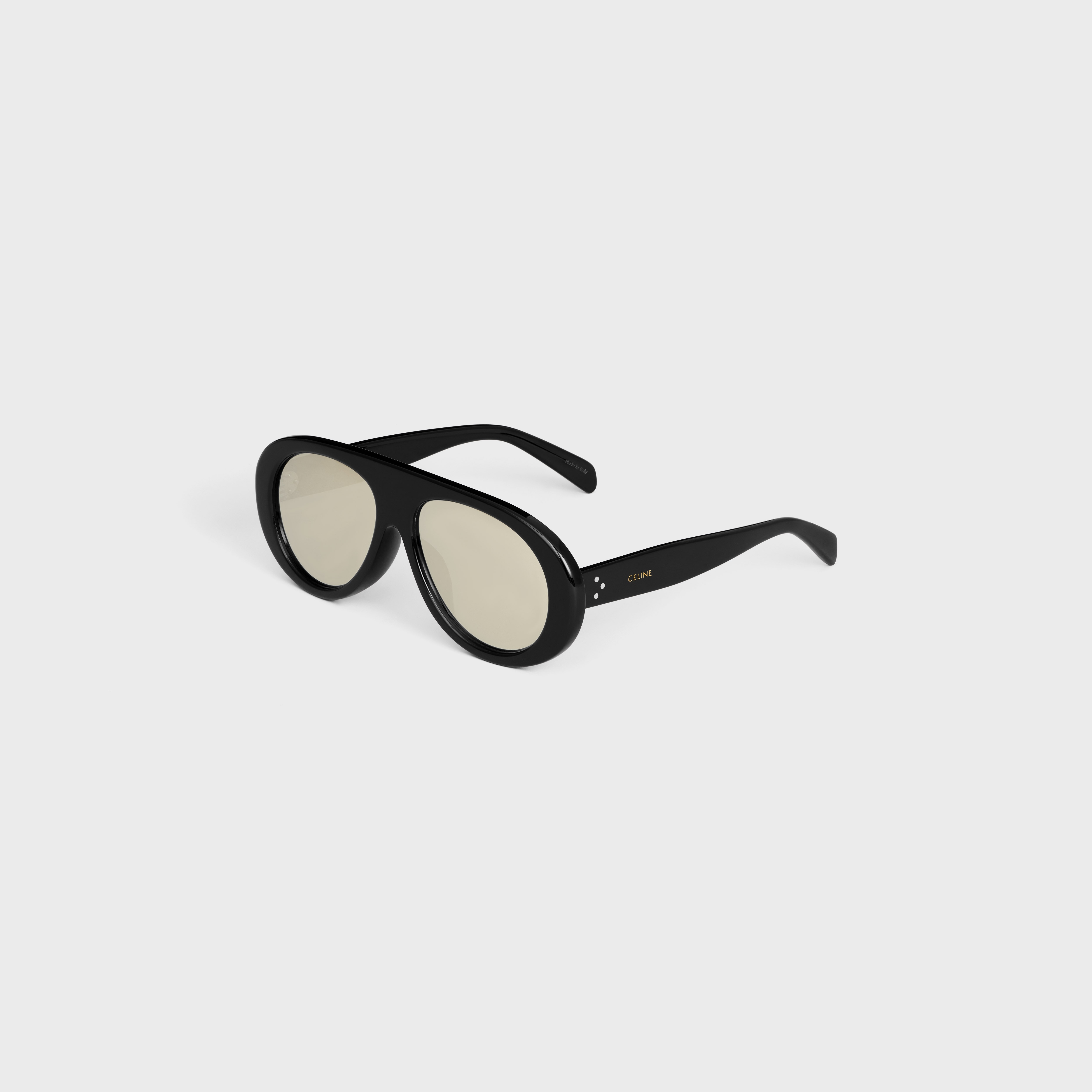Aviator S300 Sunglasses in Acetate with Mirror Lenses - 3