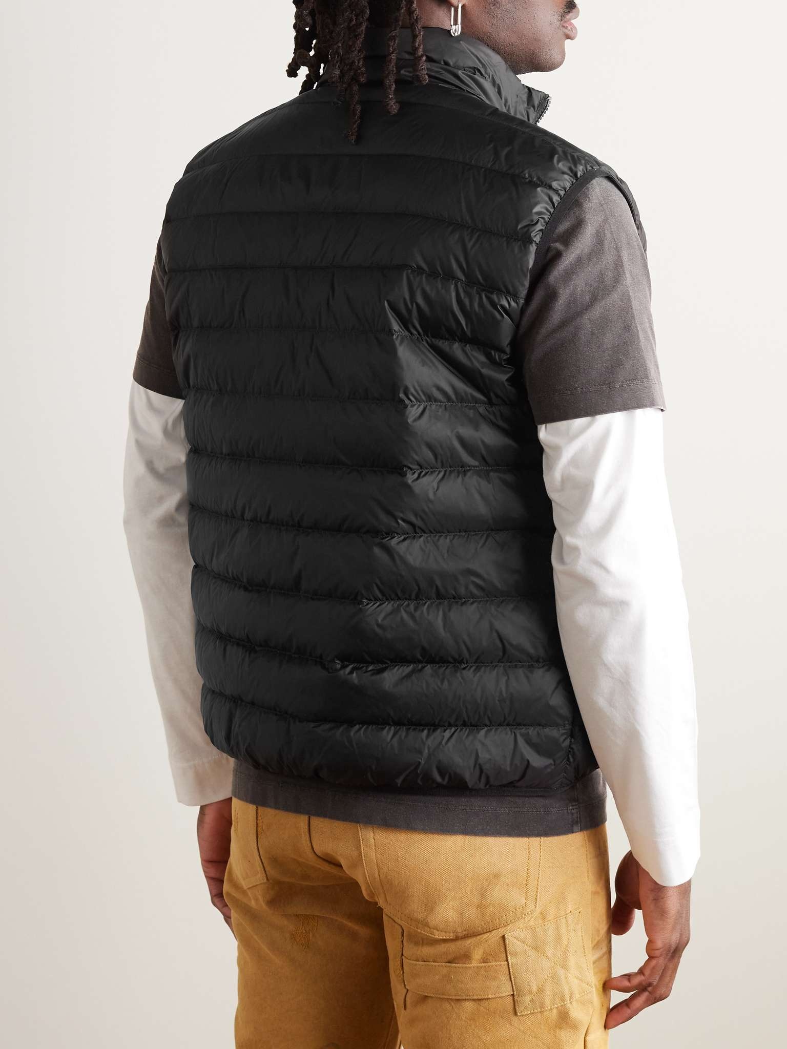 Logo-Embroidered Quilted Shell Down Gilet - 4