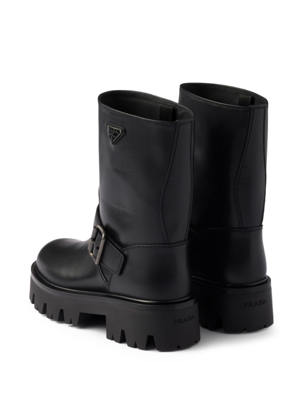 buckle-fastening lug-sole boots - 3