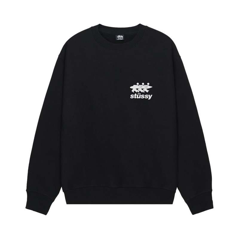 Stüssy Stussy Surfwalk Crew 'Black' - 1915063 BLAC | REVERSIBLE