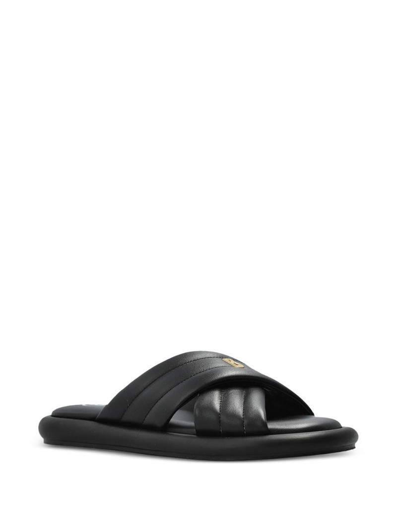 BOGNER quilted crossover sandals outlook