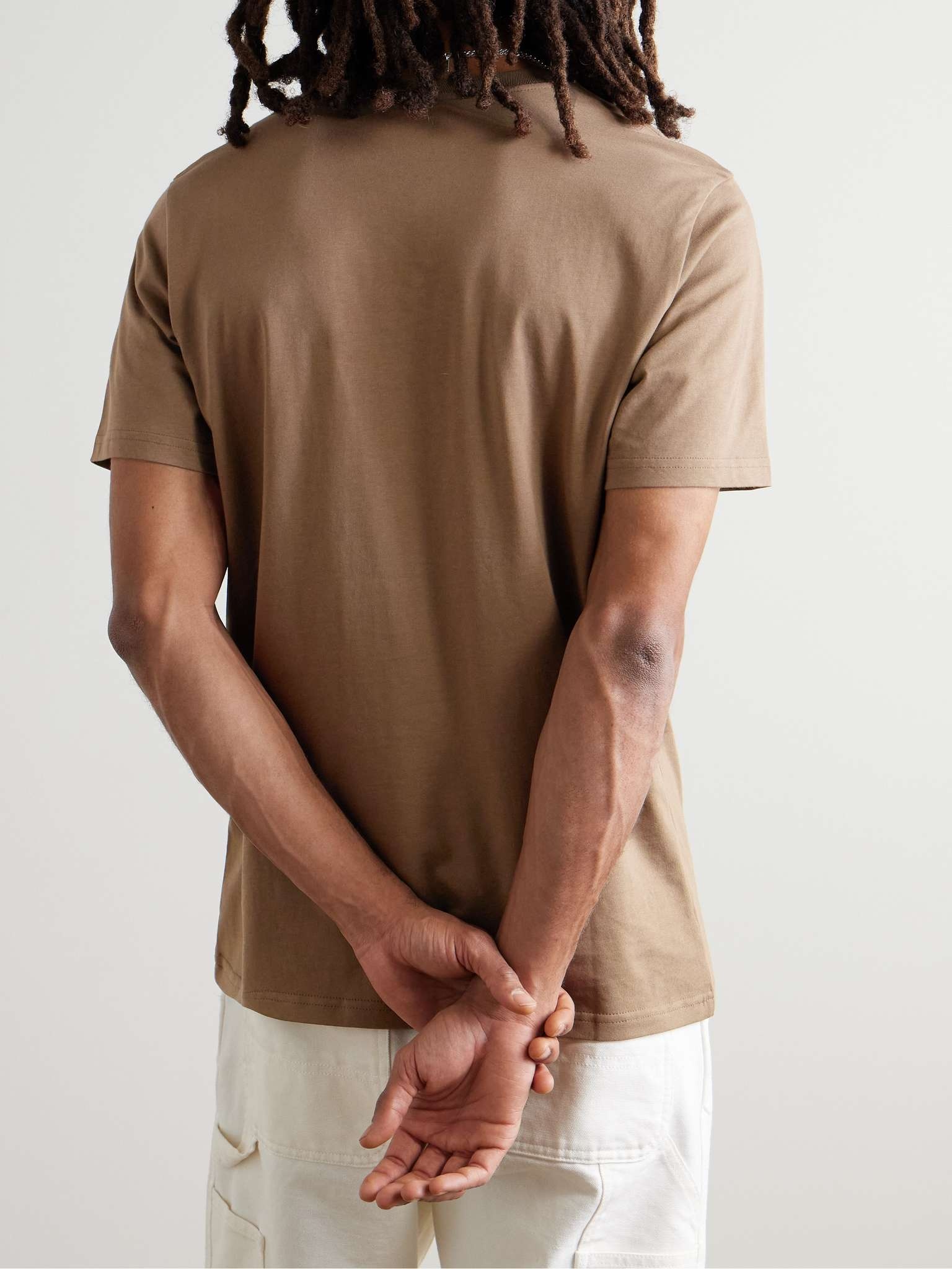 Logo-Appliquéd Cotton-Jersey T-Shirt - 4