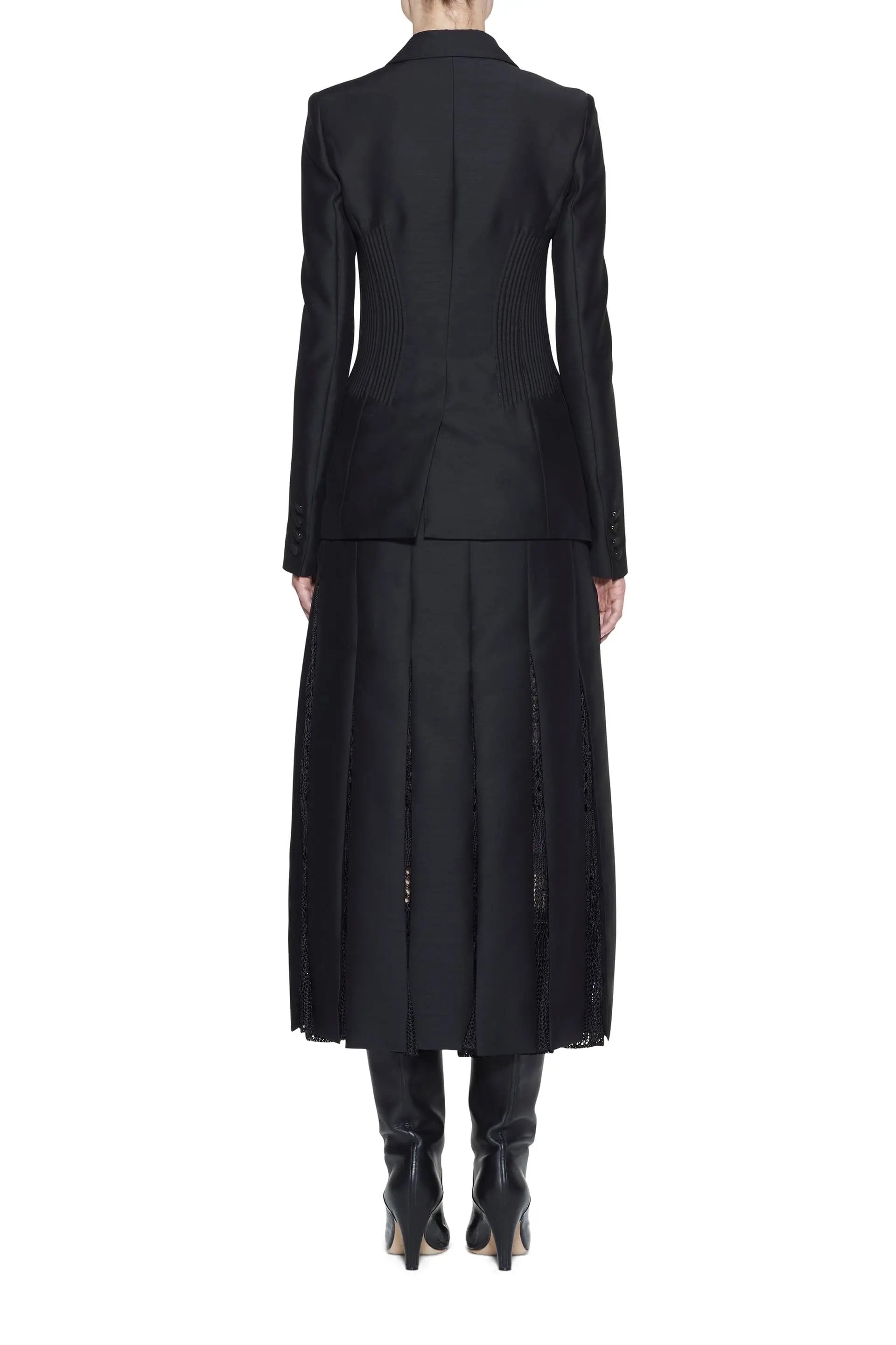 Edith Pleated Skirt in Linen - 5
