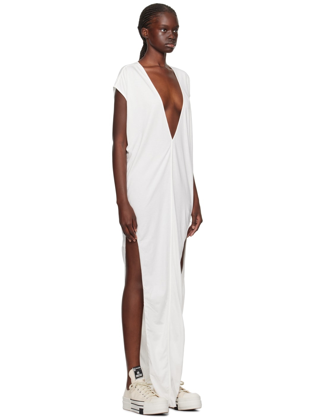 Rick Owens DRKSHDW Off-White Arrowhead Maxi Dress | REVERSIBLE