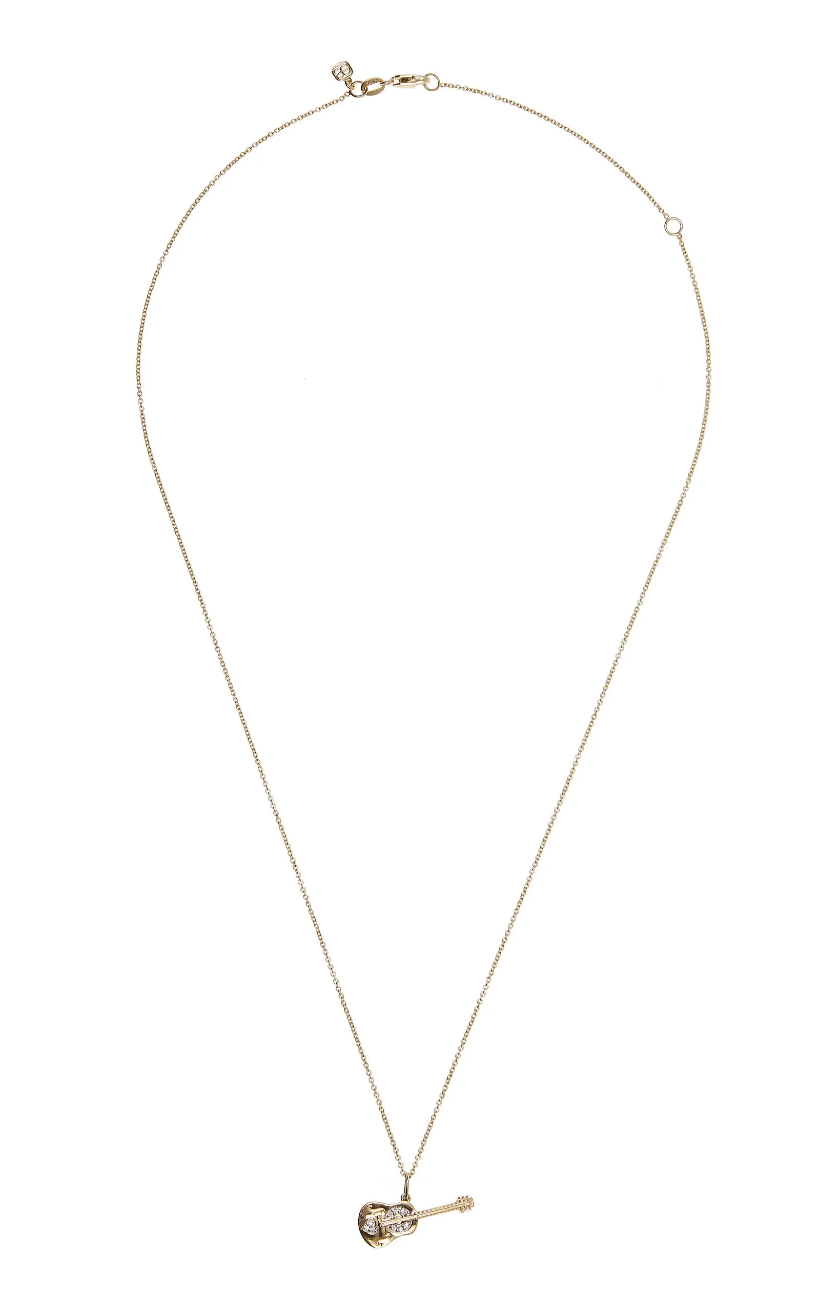 14K Gold, Diamond Necklace gold - 1